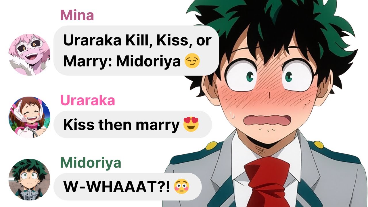 POV: What if MHA Characters Play Kiss, Marry, and Kill | My Hero Academia IG DM Skit