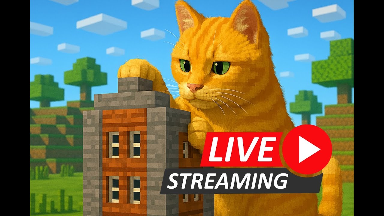 Live Minecraft ต่อบล็อก #minecraft #minecraftlive