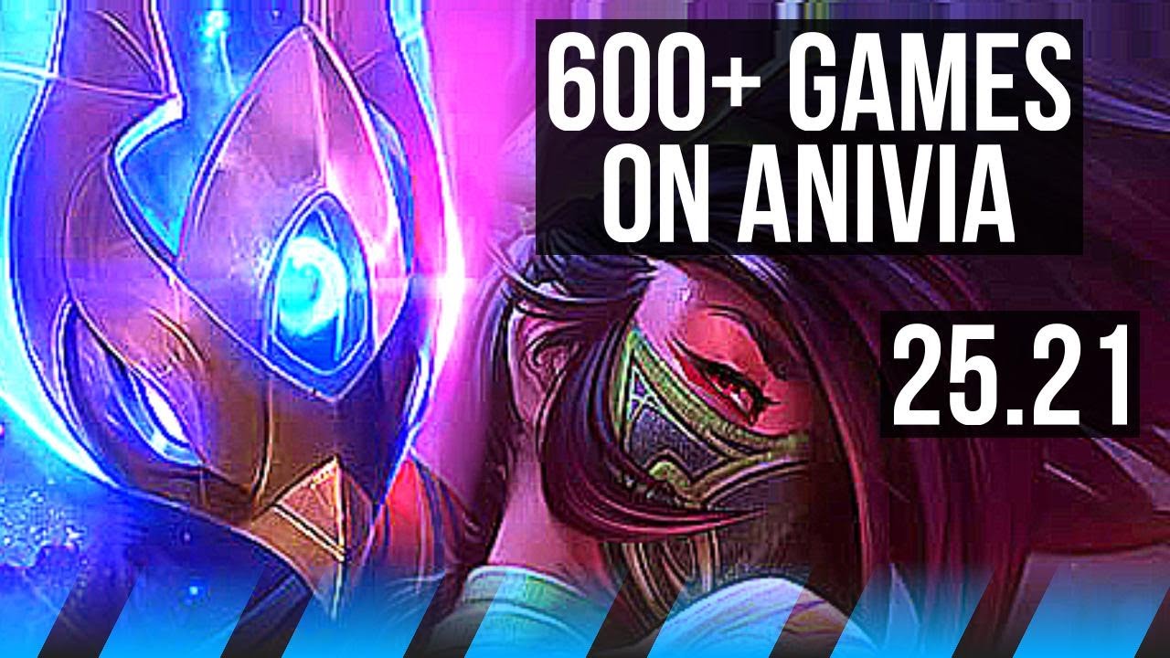 ANIVIA vs AKALI (MID) | 4/0/25, 600+ games | KR Master | 25.21