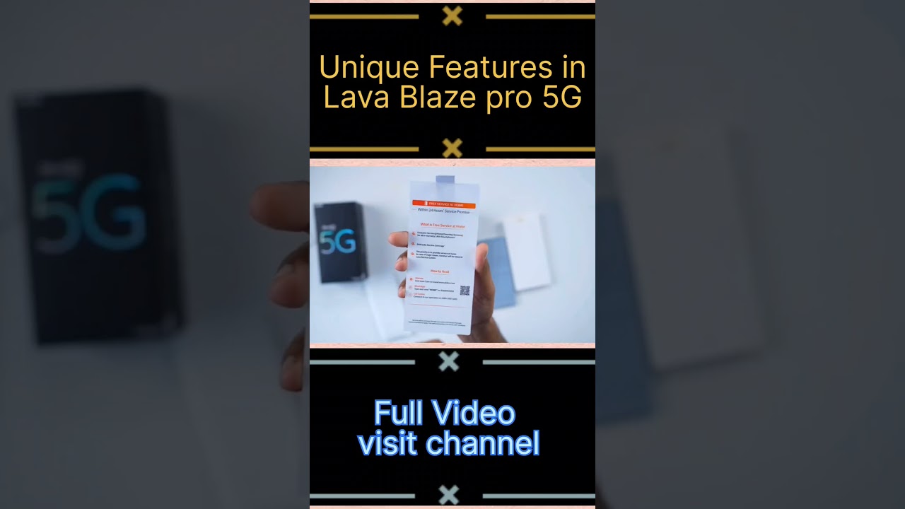 Unique Service Provide in Lava Blaze Pro 5G