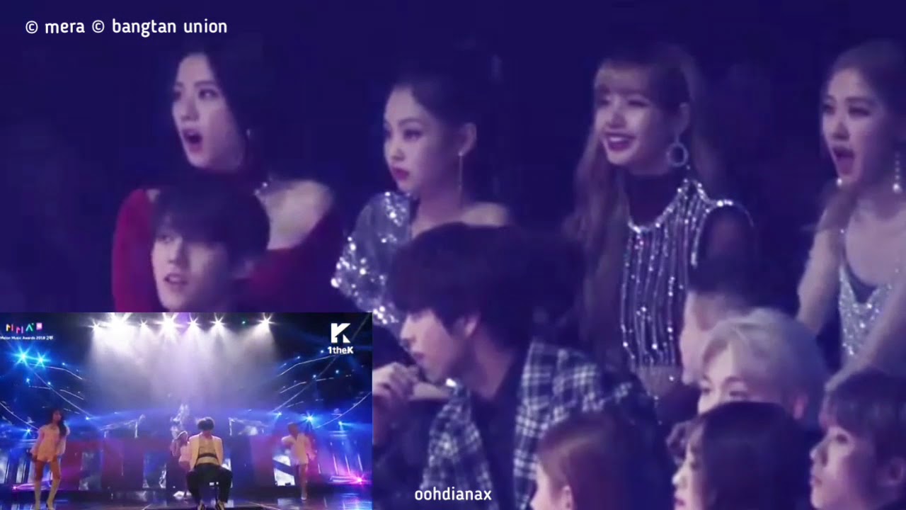 BLACKPINK & BTOB reaction to MAMAMOO – Wind Flower & Solar Solo – Melon Music Awards (MMA) 2018