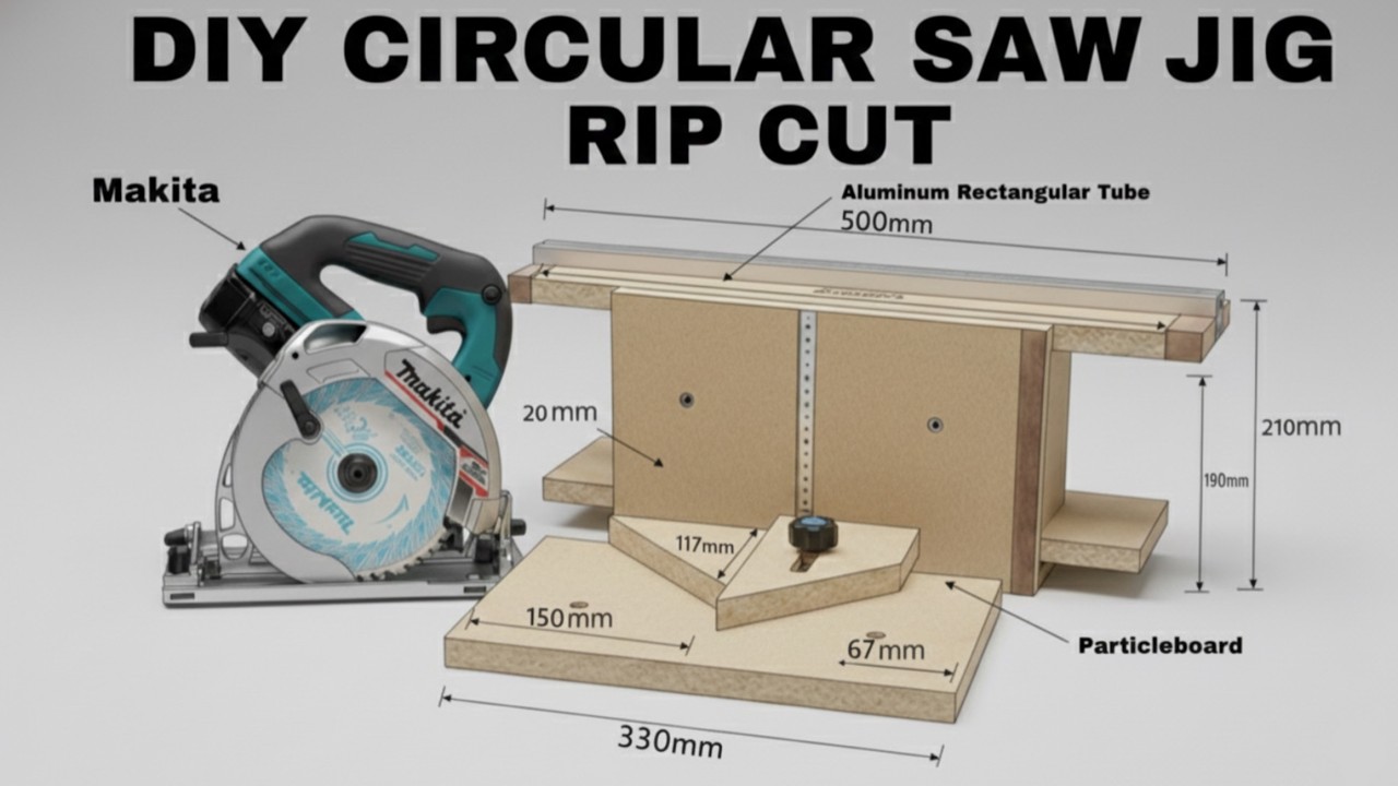 Why didn't I make this sooner Circular Saw Rip Cut Jig
