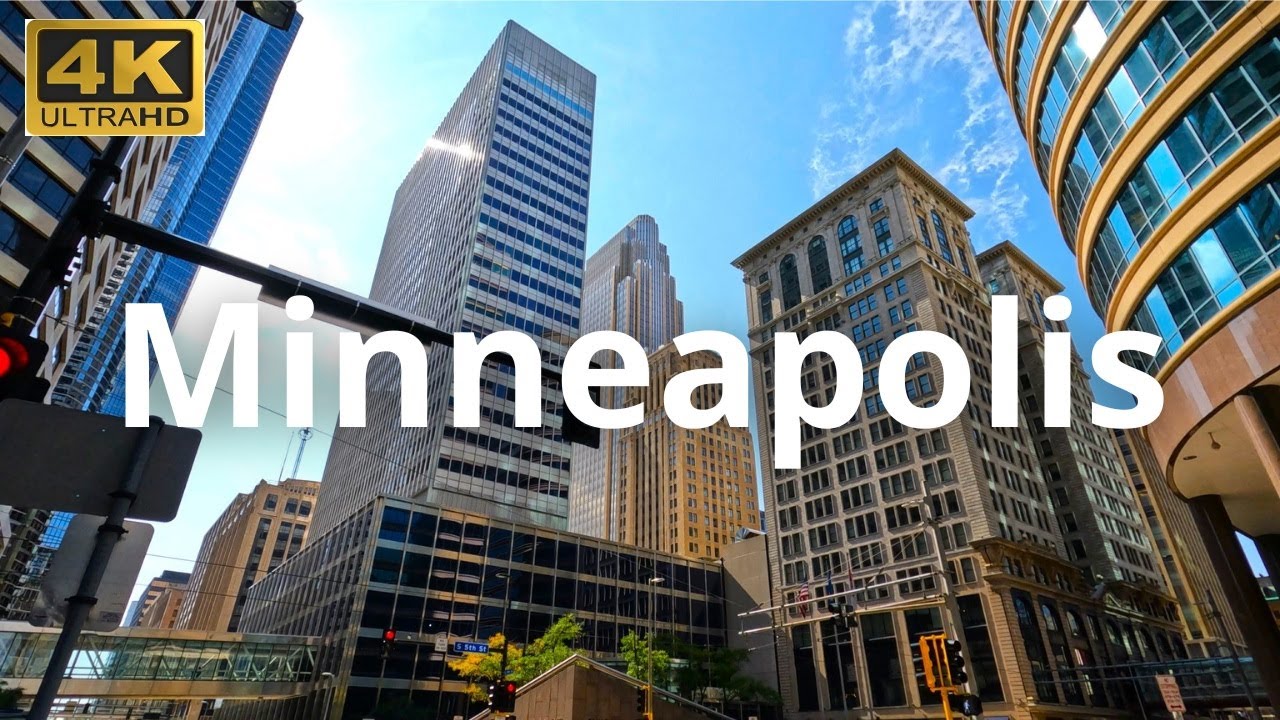 Minneapolis, USA 4K Walking Tour September 2023 - Downtown, University Campus, Mississippi River