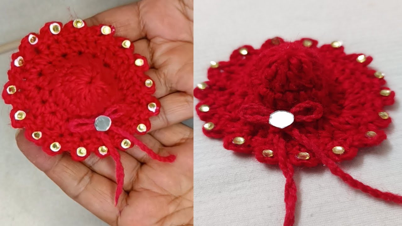 Crochet Beautiful 2,3 years old Laddo Gopal ji ka Hat, make a very easy method step by step. 🤝🥰❤🌹👍👒