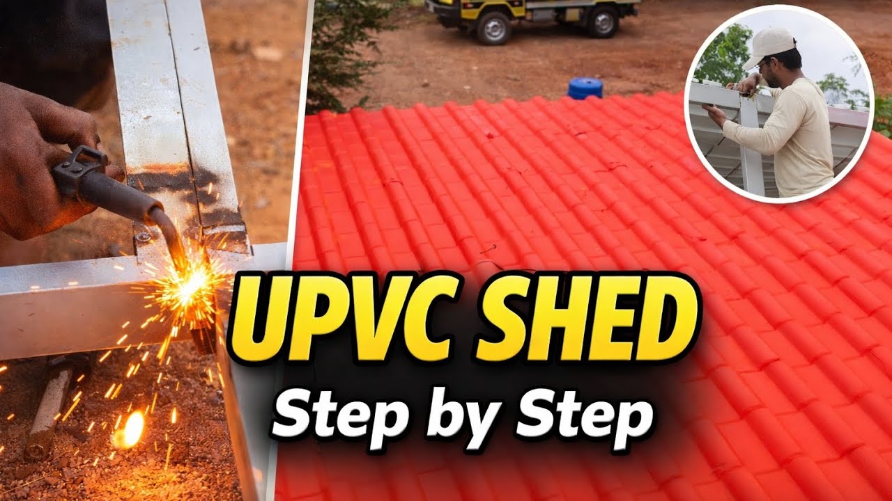 UPVC Shed Build Step by Step 🔥 Full Fabrication Process | Strong & Waterproof Roofing