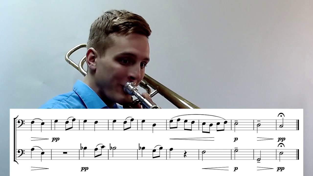 Trombone Play Along Duet - Bartók 