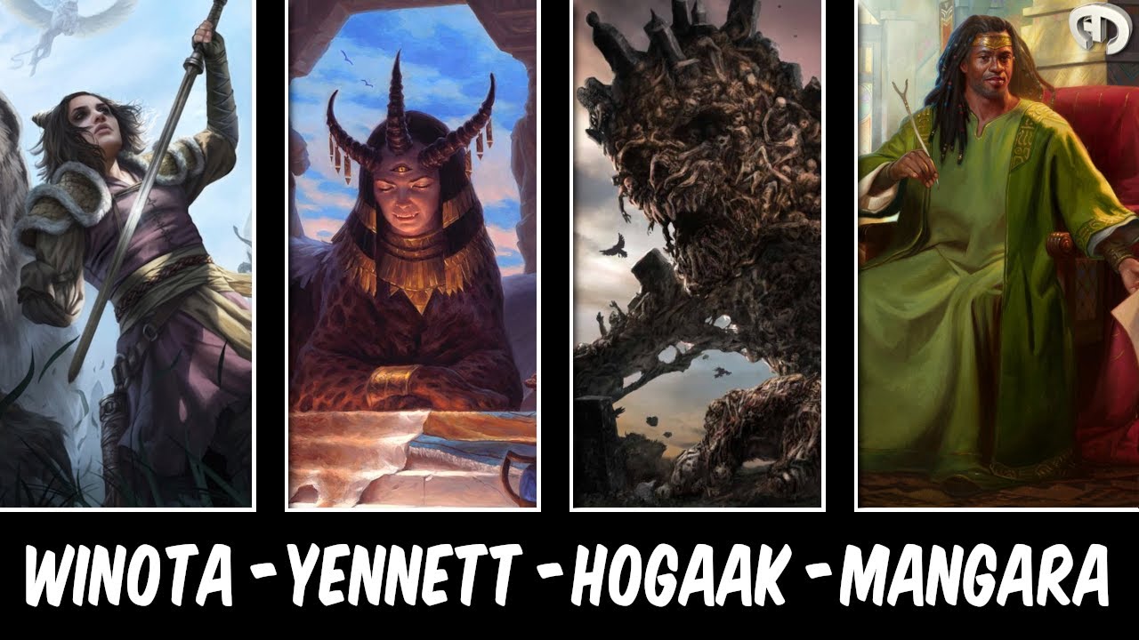 Winota vs Yennett vs Hogaak vs Mangara (EDH Gameplay and Update)