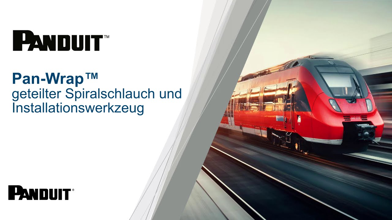 Pan-Wrap™ – geteilter Spiralschlauch und Installationswerkzeug von PANDUIT™