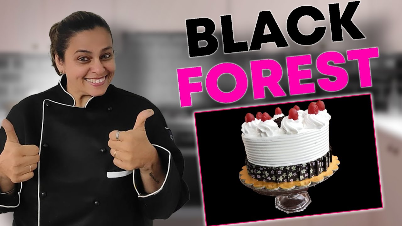 How to make a BIRTHDAY CAKE | Black Forest Cake | Harsha Balwani | Sweet Wonders