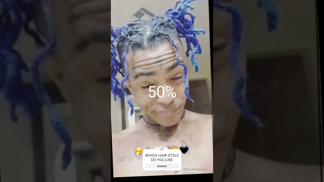 hair style of xxxtentacion 