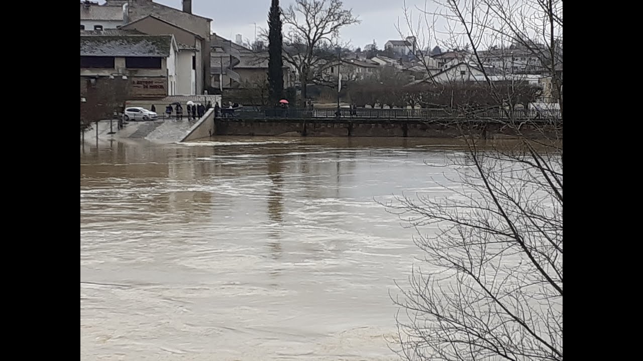 Crue de la Midouze &agrave; Mont de Marsan Landes