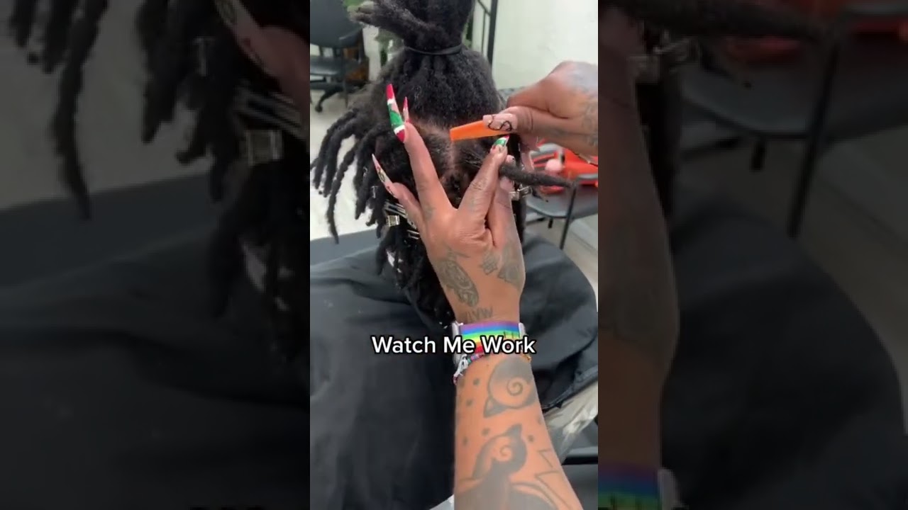 Locs Retwist Tutorial 🔥 #SHORTS