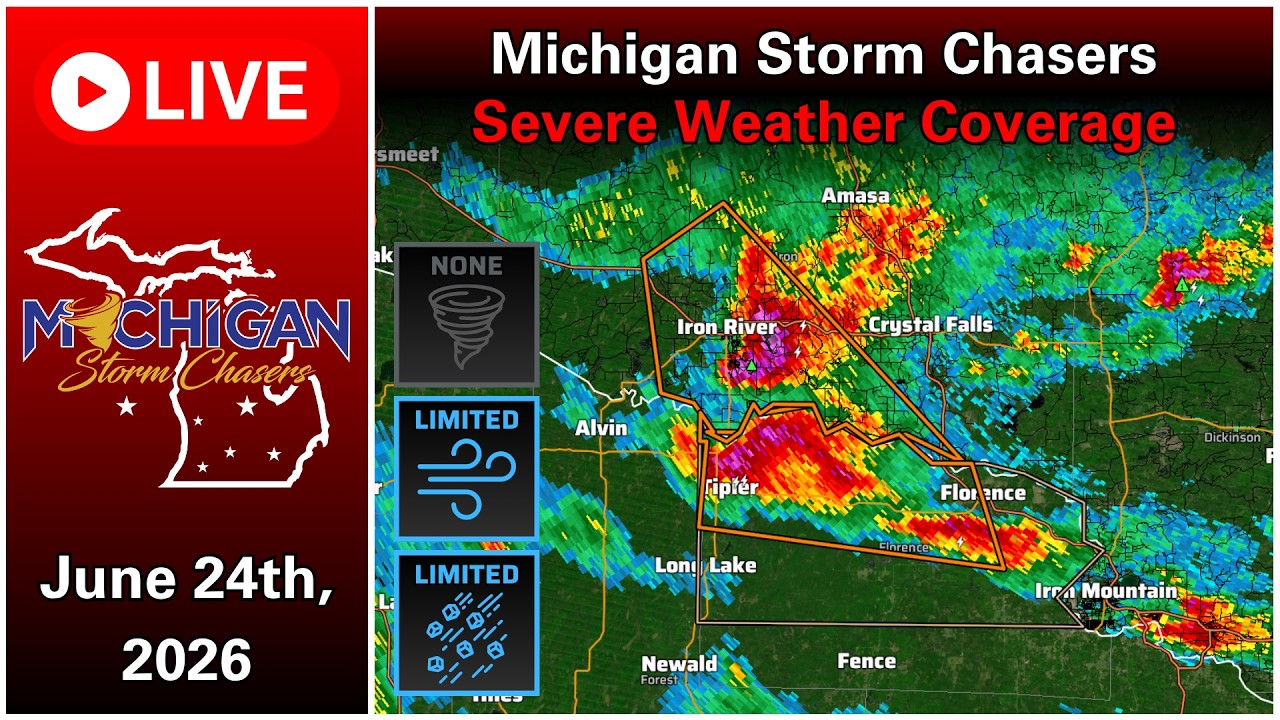 Michigan Severe Weather Coverage - June 24th, 2026