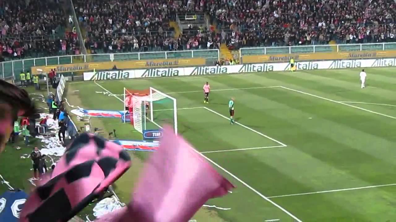palermo milan 2 1 coppa italia  curva nord  HD