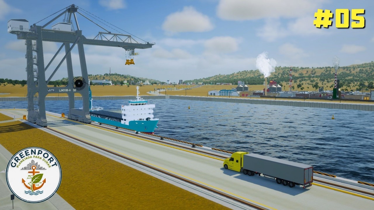 Fiz o PORTO DE CARGAS de GREENPORT! | Cities Skylines 2 #05