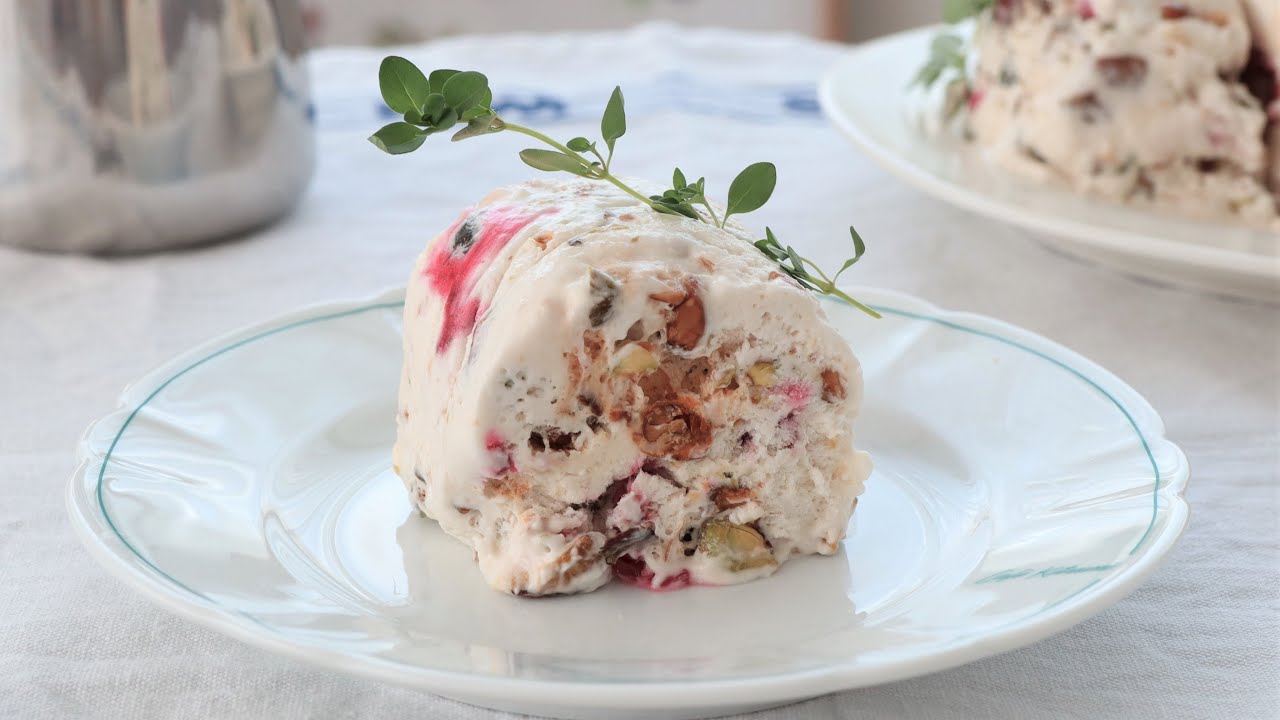[4K] 진짜 맛있는 프랑스 아이스크림, 누가글라세 레시피 | Nougat glacé 노오븐디저트