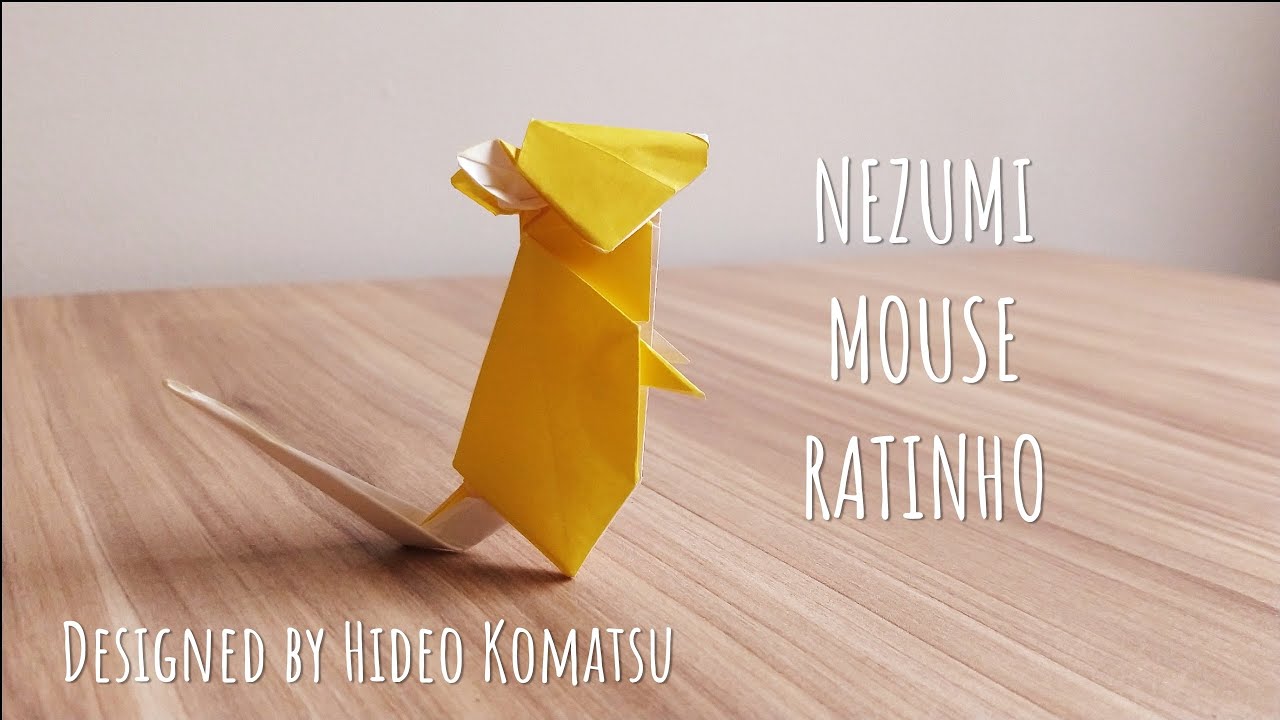 Origami: NEZUMI / MOUSE / RATINHO (designed by Hideo Komatsu)