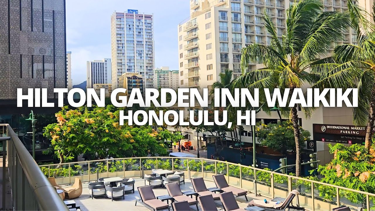 Exploring Hilton Garden Inn Waikiki Beach in Honolulu, HI USA Walking Tour #hiltongardeninn #waikiki