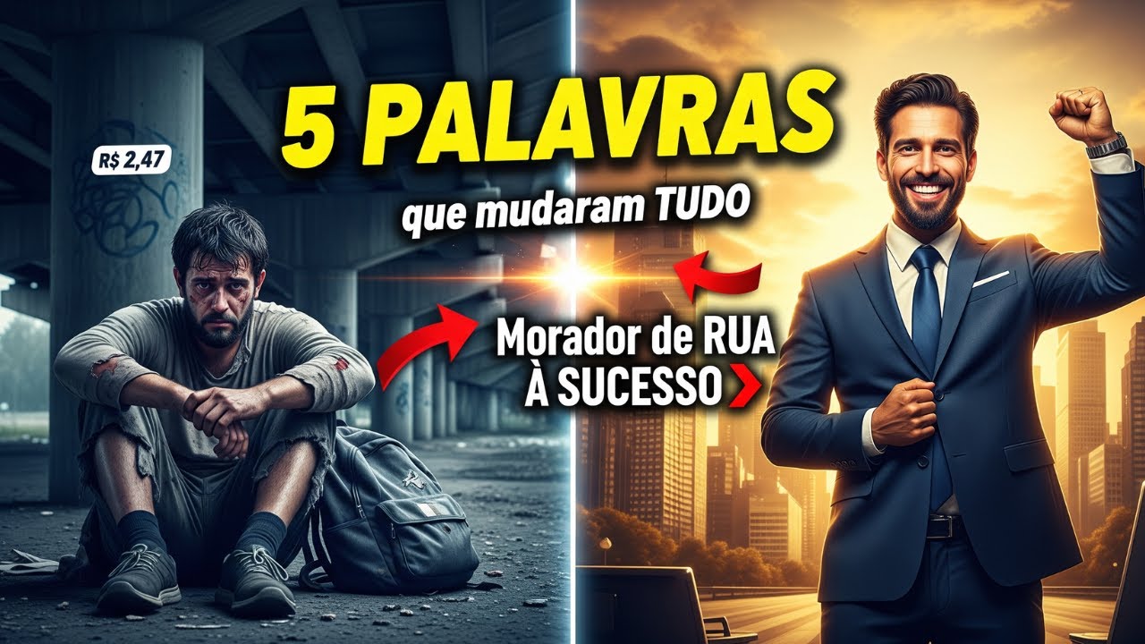 Eu perdi tudo e fui morar na rua, até que um estranho me disse estas 5 palavras.
