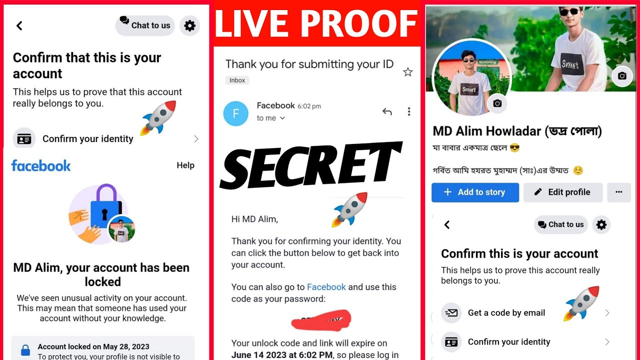 how to unlock facebook account without id proof 2023/Without identity unlock facebook account 2023