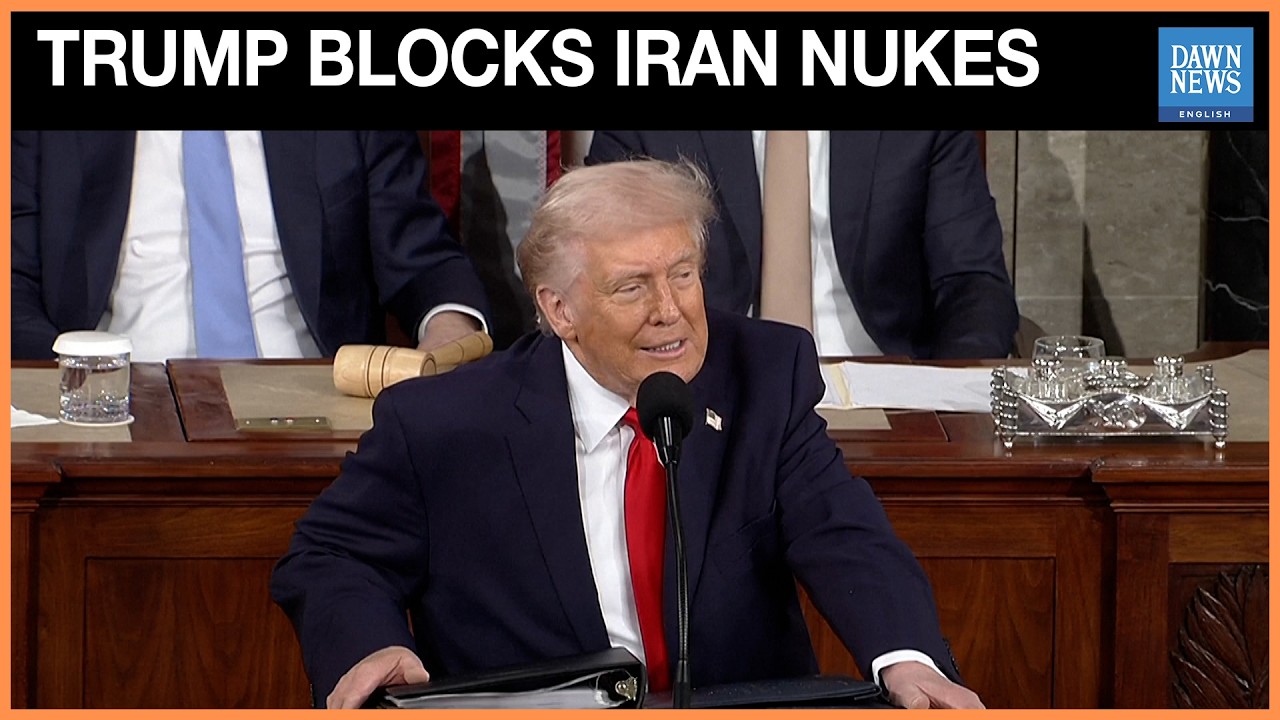 Trump Vows Iran can Never Acquire Nuclear Weapons in Union Speech | Dawn News English