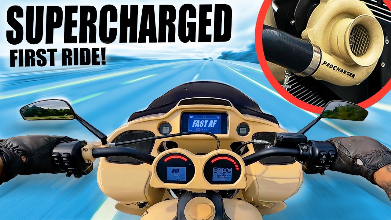 RIDING Harley-Davidson's LARGEST Supercharged Engine Ever!