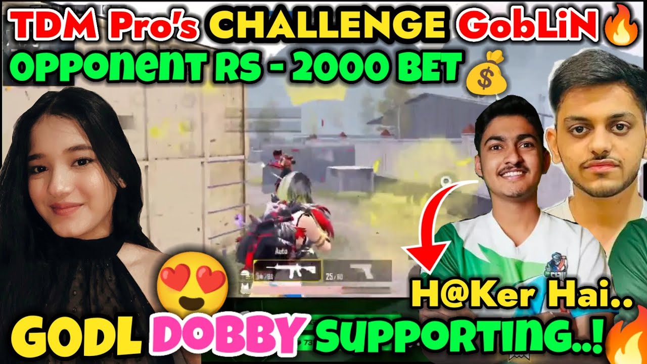 SOUL @goblinbgmi Vs TDM PRO Player For Rs - 2000🤑 | DobbY Supporting Goblin🔥