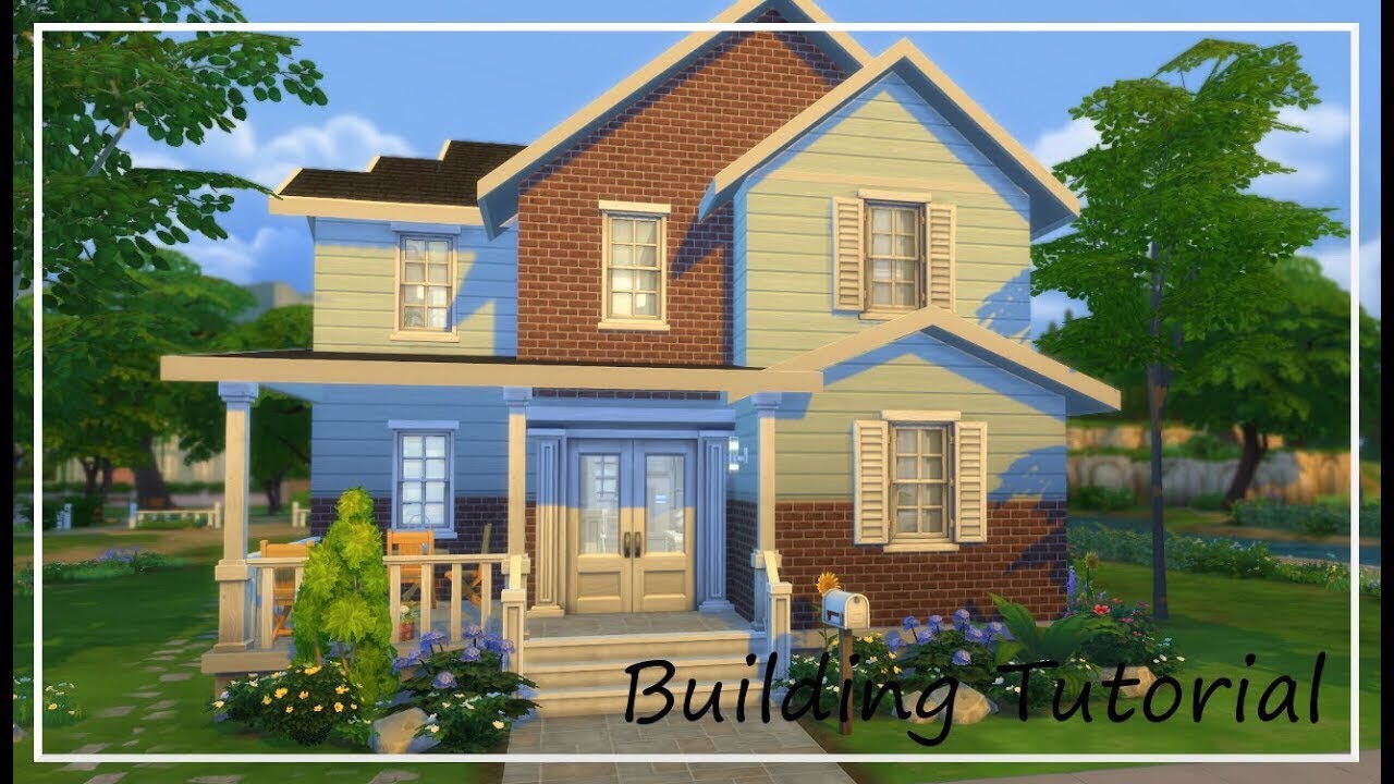 Building Tutorial Pt. 1 - Exterior, Floor plans and Roofing // The Sims 4 Build Series