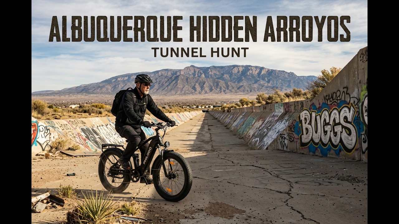 Crossing Albuquerque Through Hidden Arroyos on My E-Bike