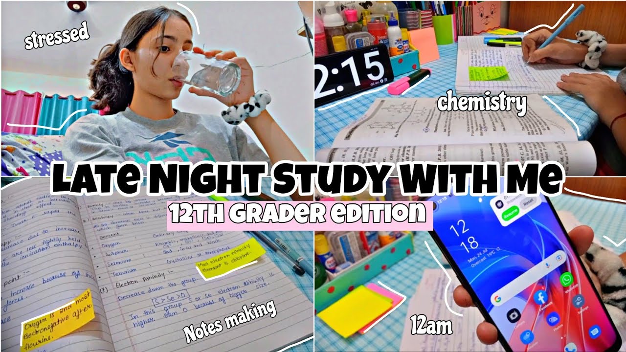 Late Night Study With Me 💁school Student✌️How To Take Notes💕 Notes Making#notes_making