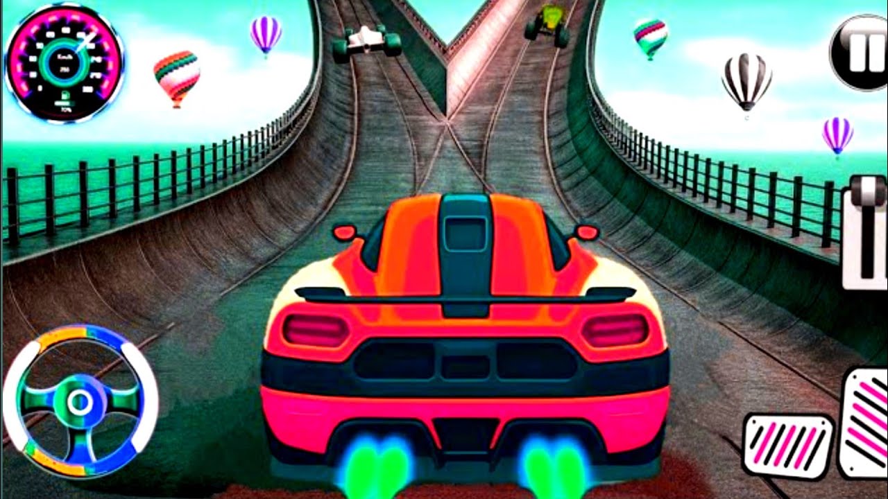 Mega Ramp Car Stunt Racing Impossible Tracks 3D #1 - Android Gameplay || Sudarsan Gaming 