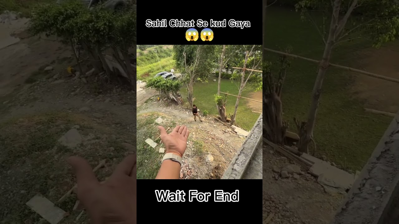 Sahil Chhat Se kud Gaya 😱#souravjoshivlog #shortsfeed    #youtubeshorts