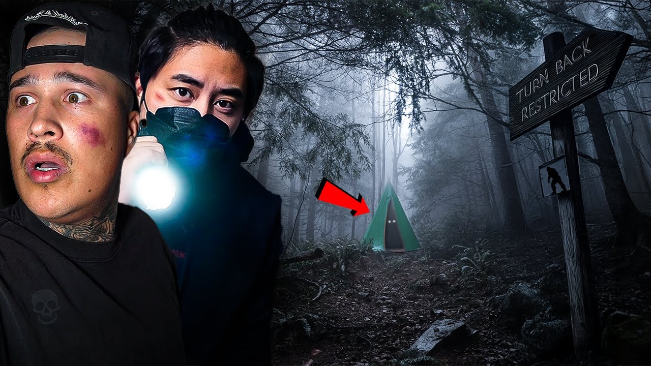 (OUR CAMP WAS ATTACKED!) IT WAS AFTER US CAMPING In The HAUNTED CRYPTID FOREST of REHOBOTH