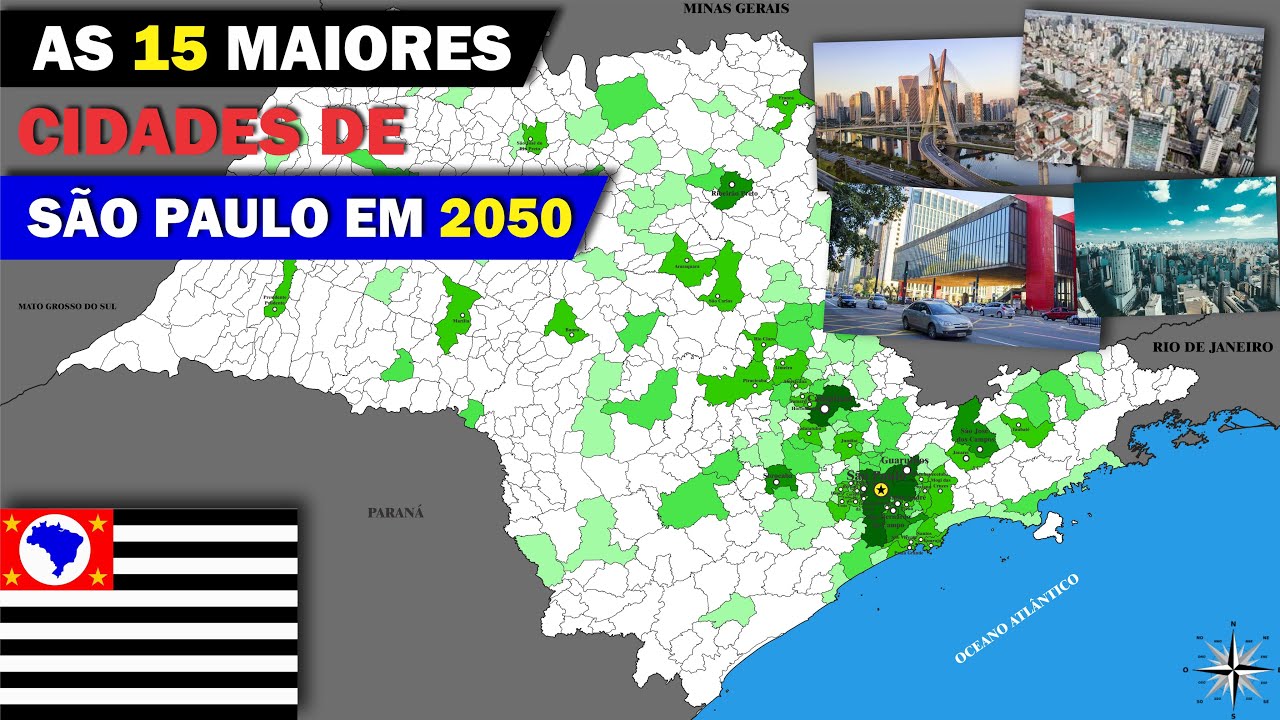 As 15 Maiores Cidades de São Paulo em 2050