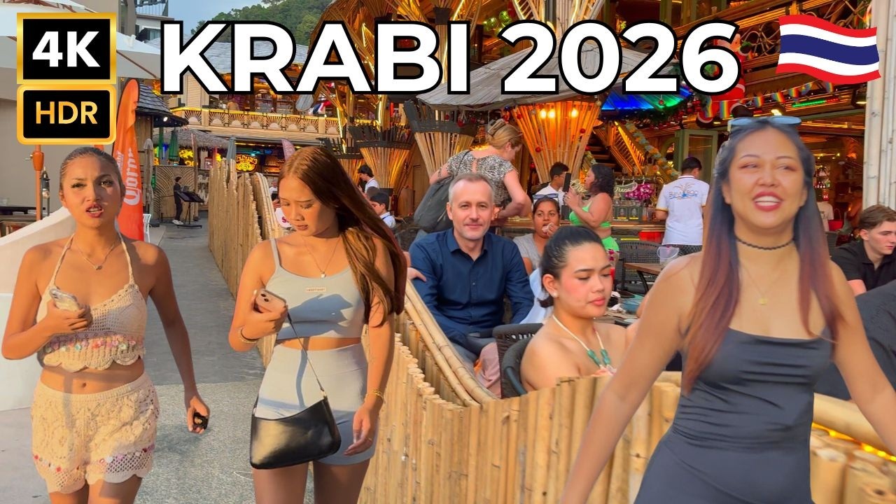 Walking Krabi, Thailand 🇹🇭 4K HDR | Best Beaches & Hidden Gems