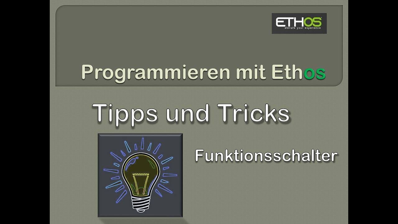 Tipps und Tricks.  Wie funktionieren eigentlich die Funktionsschalter?