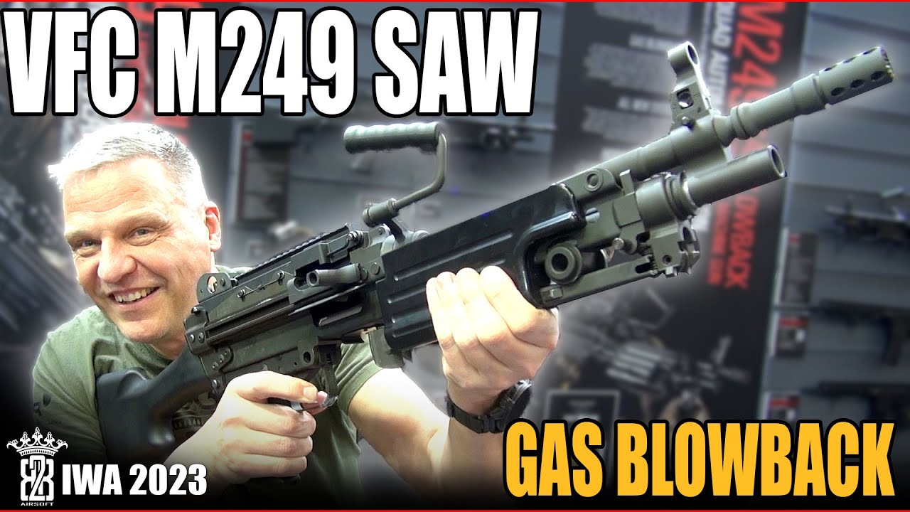 IWA 2023 - VFC M249 SAW GBB + Field Strip & Test - Airsoft Deutsch
