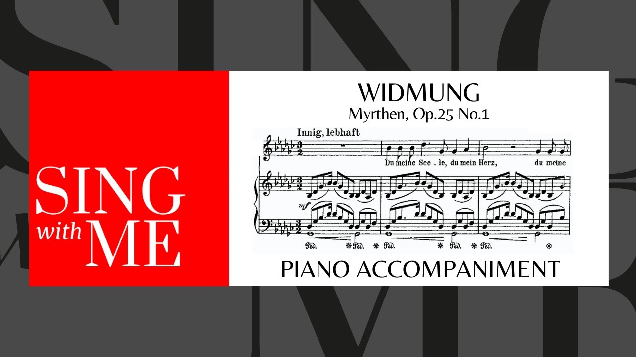 Widmung - Accompaniment Medium Voice - Schumann