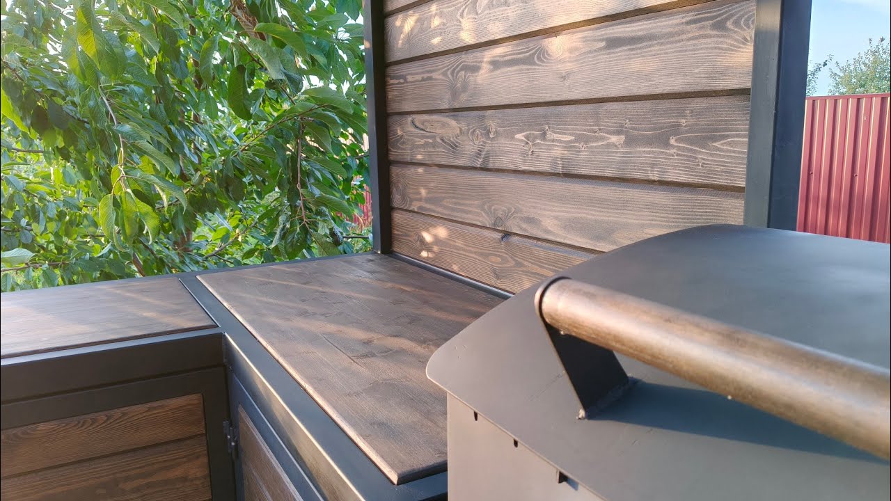 Мангальная зона своими руками. Мангал мечты ч. 2. Barbecue area #diy 