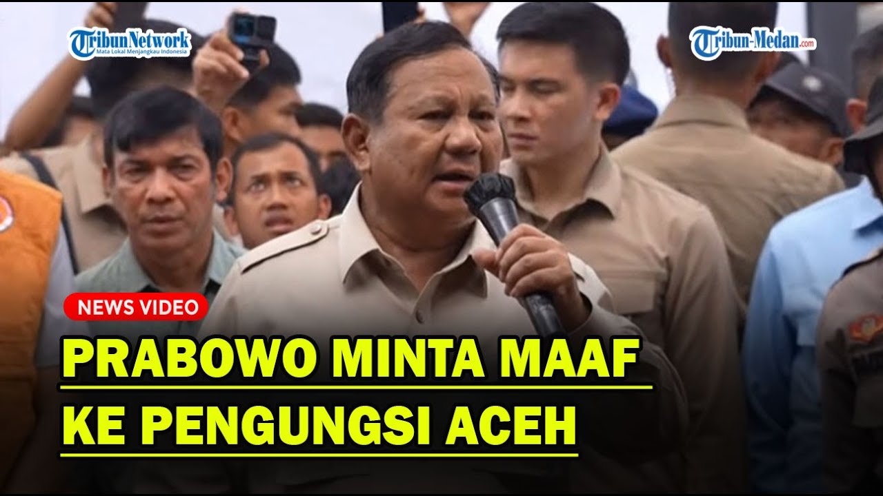 PRABOWO MINTA MAAF ke Pengungsi Aceh Tamiang❗