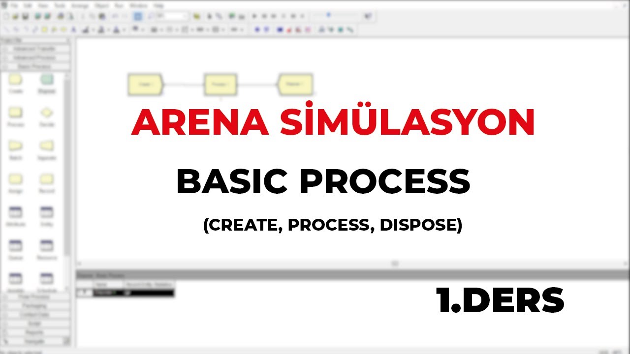 ARENA SİMÜLASYON | DERS 1 | BASIC PROCESS | CREATE, PROCESS, DISPOSE