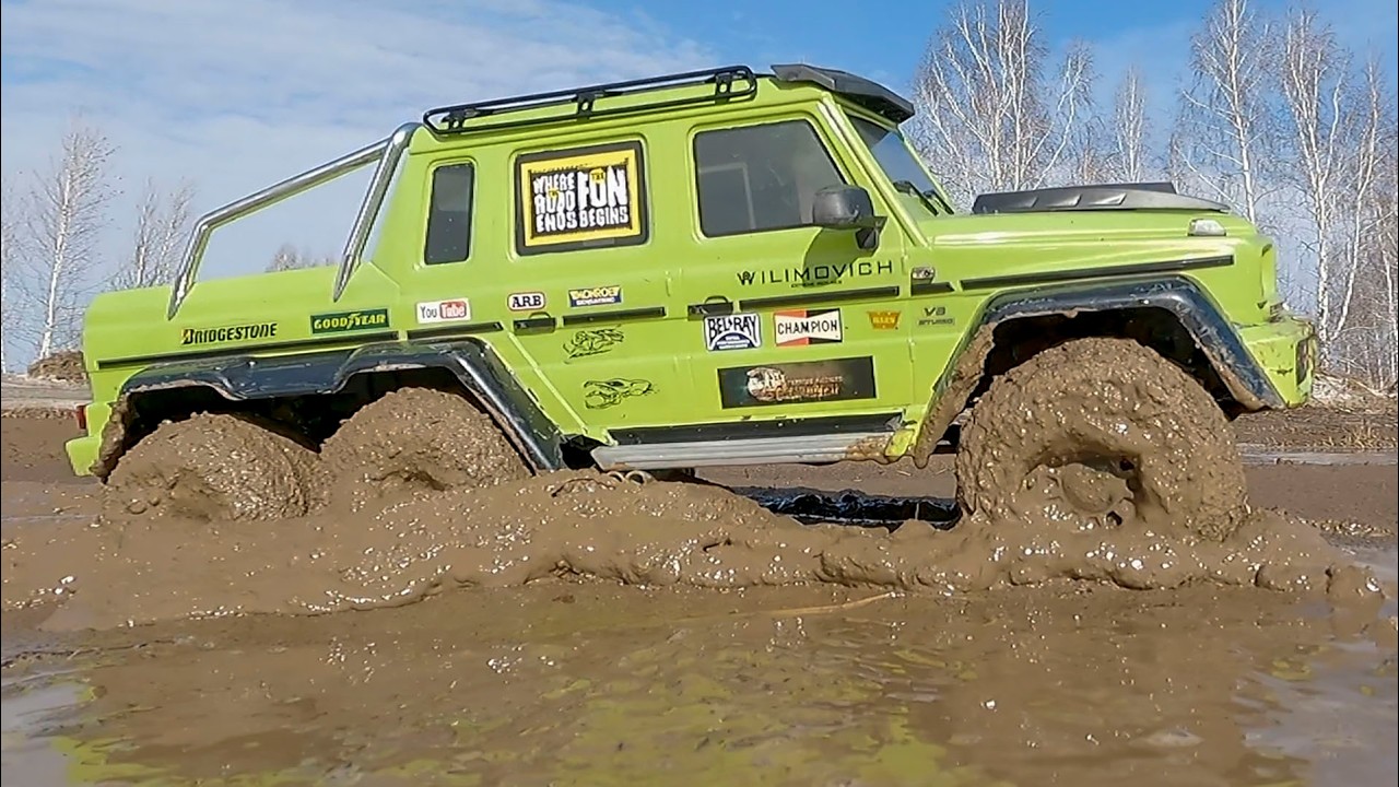 UNSTOPPABLE 6x6 RC Truck! 😱 Monster Mud Tires in Sticky Mud