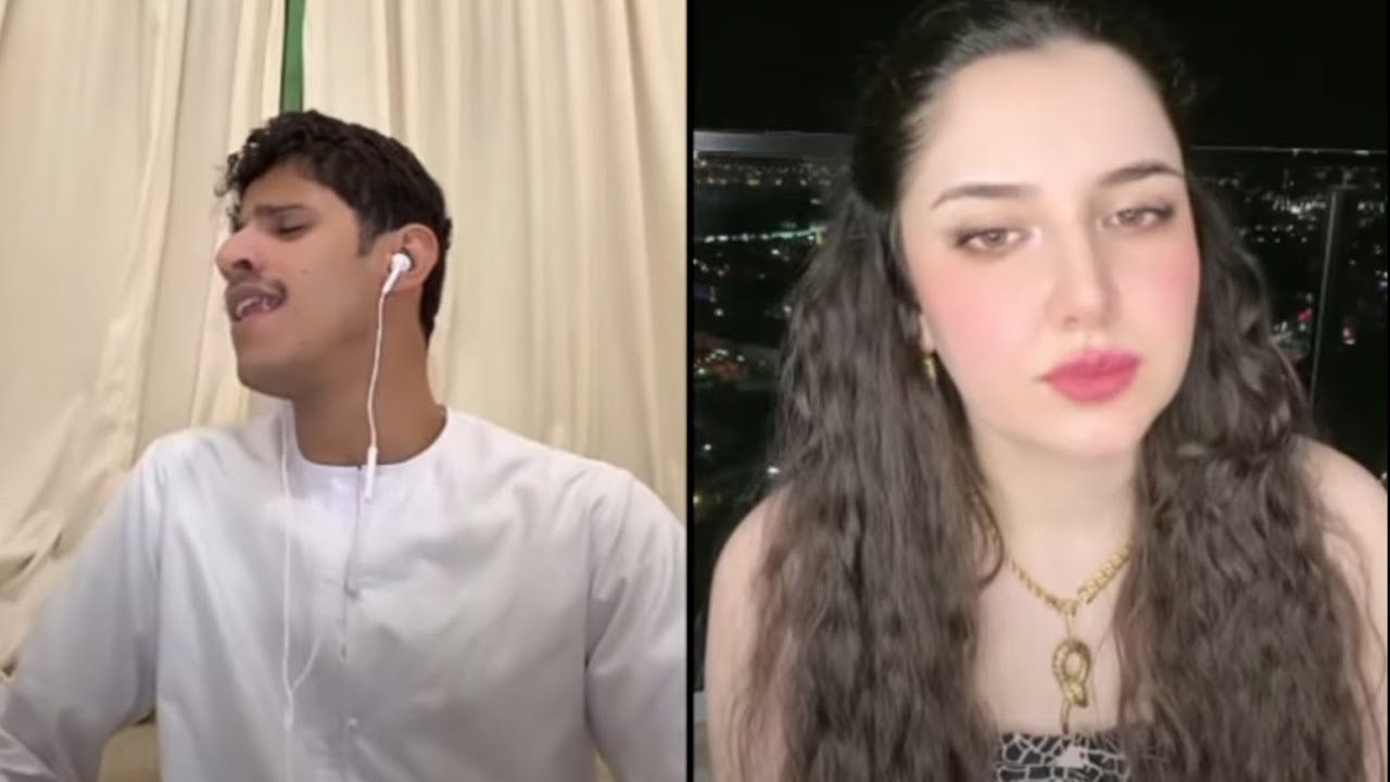 سعود بن خميس مع بنت سوريا خلت سعود يغني بابداع و درس خصوصي تعلم الغناء