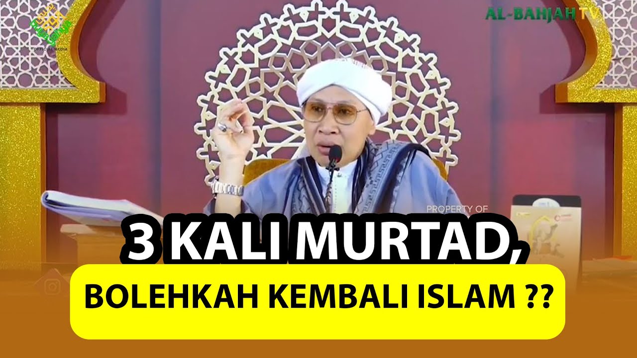 3 KALI MURTAD, Bolehkah Kembali Islam❓❓ - Buya Yahya Menjawab