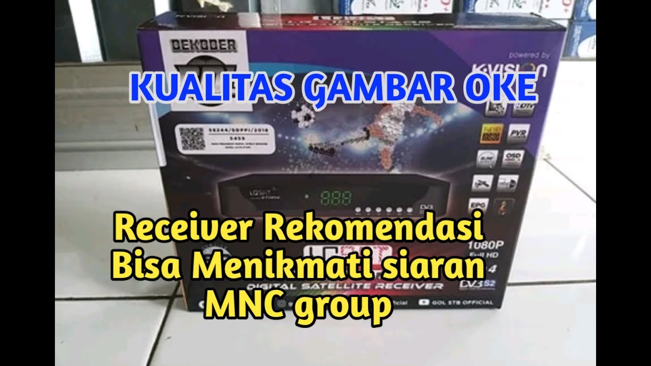 Unboxing receiver LGSAT (LG-101 STARS) DECORDER GOL receiver rekomendasi