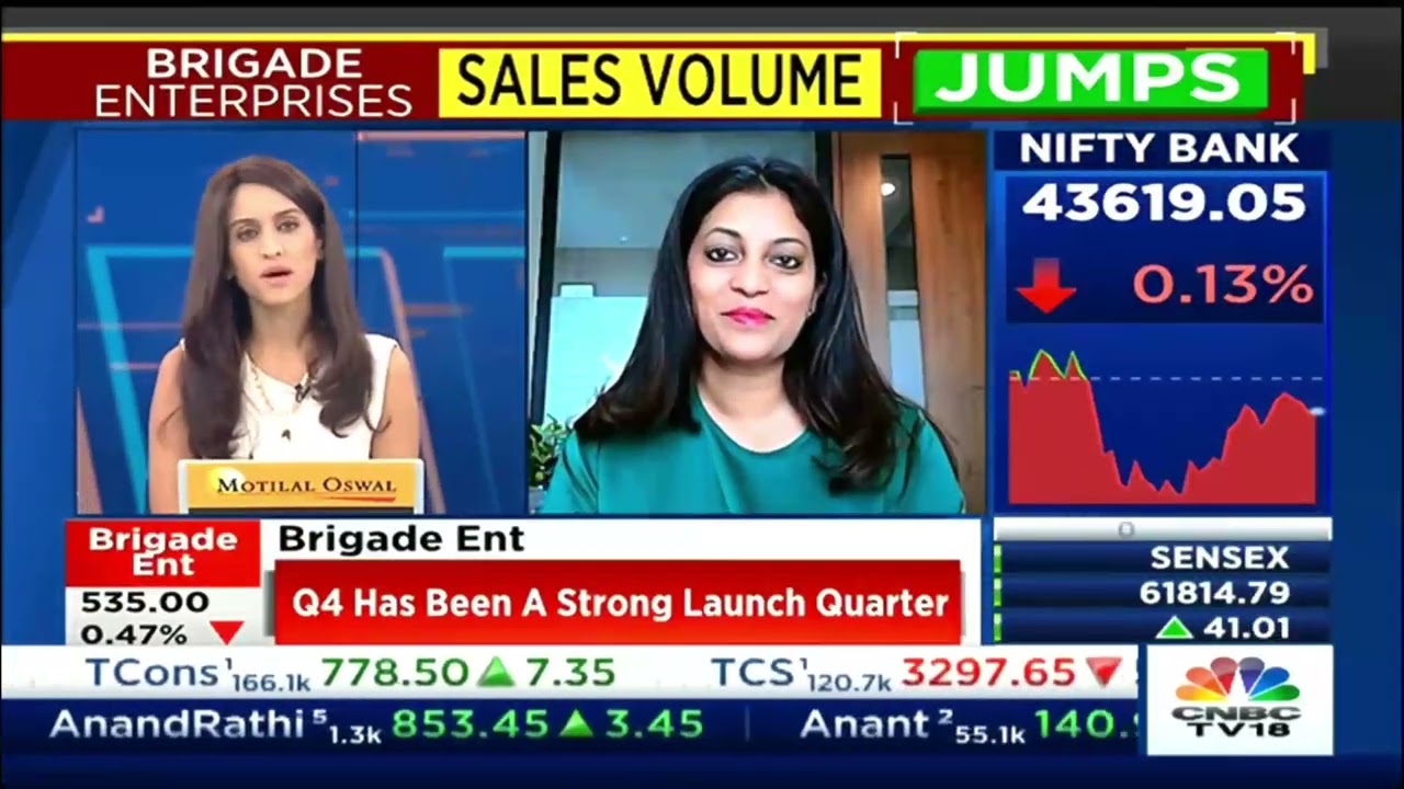 Q4 FY23 &ndash; Brigade's Highest Ever Sales | Pavitra Shankar, MD, discusses performance on CNBC TV18