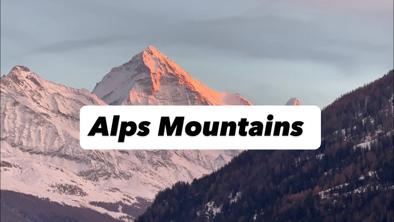 Driving Through Alps from Italy to Switzerland- Nature’s Beauty- Snow- Relaxing Music 