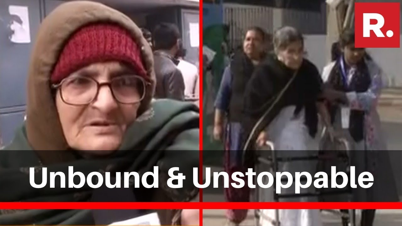 Age No Bar For These Women As EC's Pick-Up-And-Drop Aids Their Unbound Will To Vote In Delhi Polls