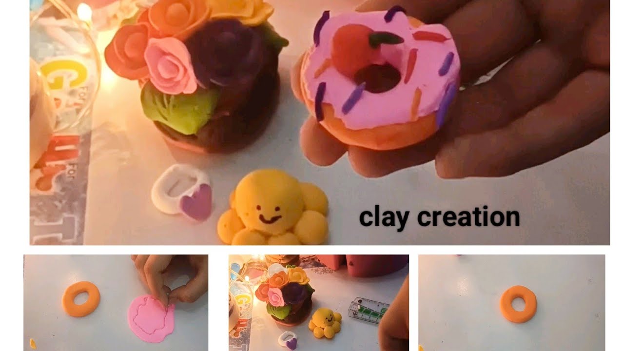 Watch till the end 👀 ClayCreation#Part2 #ClayArt#MiniClay#HandmadeCraft#art #asmr #satisfying#viral 