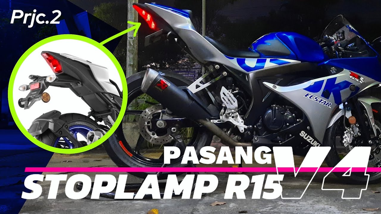 BUNTUT GSX JADI R15 V4❓️AGAK LAEN MEMANG🗿| GSXR150 TAIL MODIFIED YAMAHA R125 PARTS